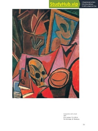71
Composition with a Skull,
1907.
Oil on canvas, 115 x 88 cm,
The Hermitage, St. Petersburg.
 