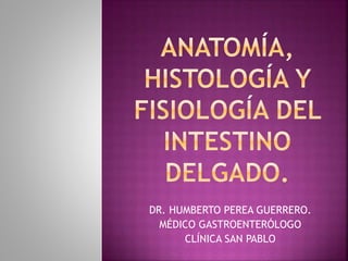 DR. HUMBERTO PEREA GUERRERO.
MÉDICO GASTROENTERÓLOGO
CLÍNICA SAN PABLO
 
