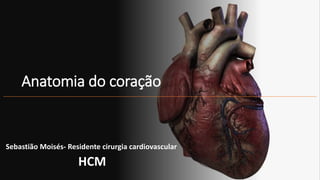 Anatomia do coração
Sebastião Moisés- Residente cirurgia cardiovascular
HCM
 