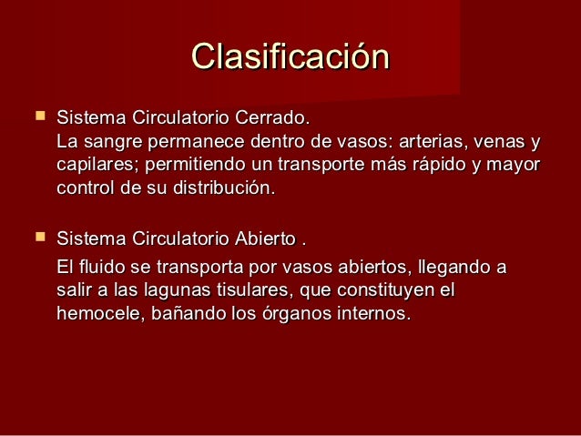 Anatomia comparada del sistema circulatorio