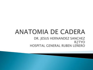 DR. JESUS HERNANDEZ SANCHEZ 
R2TYO 
HOSPITAL GENERAL RUBEN LEÑERO 
 