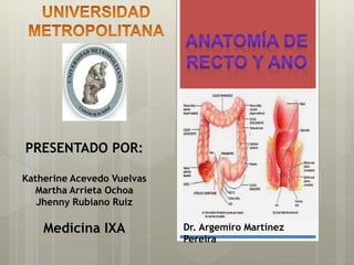 PRESENTADO POR:
Katherine Acevedo Vuelvas
Martha Arrieta Ochoa
Jhenny Rubiano Ruiz
Medicina IXA Dr. Argemiro Martínez
Pereira
 