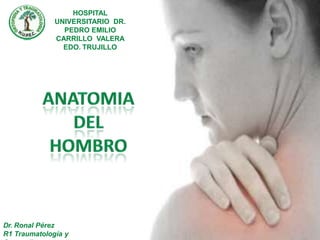 HOSPITAL
UNIVERSITARIO DR.
PEDRO EMILIO
CARRILLO VALERA
EDO. TRUJILLO
Dr. Ronal Pérez
R1 Traumatología y
 