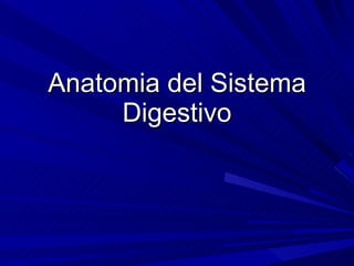 Anatomia del Sistema Digestivo 