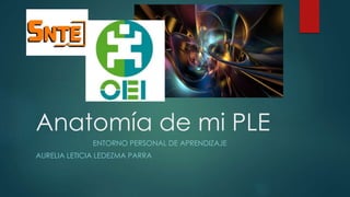 Anatomía de mi PLE
ENTORNO PERSONAL DE APRENDIZAJE
AURELIA LETICIA LEDEZMA PARRA