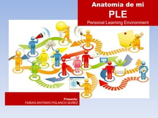 Anatomía de mi
PLE
Personal Learning Environment
Presenta:
FABIAN ANTONIO POLANCO NUÑEZ
 