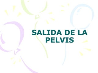 SALIDA DE LA
PELVIS
 