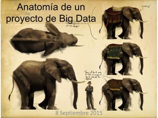 Anatomía de un
proyecto de Big Data
8 Septiembre 2015
 