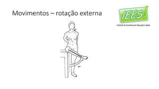 Movimentos – rotação externa
 