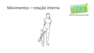 Movimentos – rotação interna
 