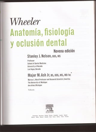 Anatomia, fisiologia y oclusión dental parte 1