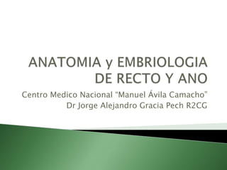Centro Medico Nacional “Manuel Ávila Camacho”
Dr Jorge Alejandro Gracia Pech R2CG
 