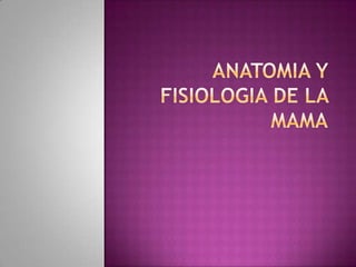 Anatomia y Fisiologia de la Mama 