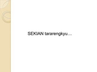 SEKIAN tararengkyu…
 