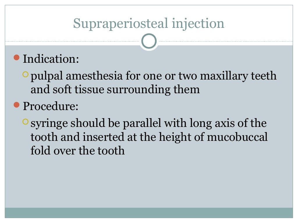 Anatomical correlation of local anesthesia in dentistry