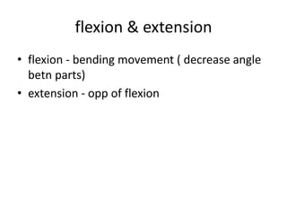 Anatomical motions | PPTX