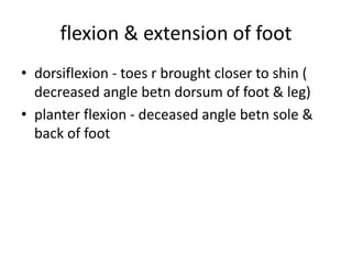 Anatomical motions | PPTX