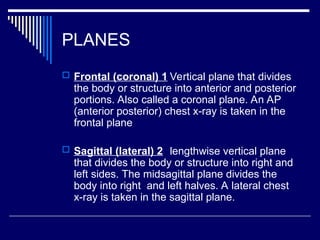 Comprehensive Guide to Anatomical Planes, Positions, and Body Movements ...