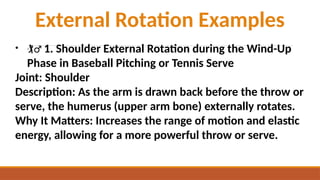 human movement 1 anatomical terms in Sports and Exercise | PPTX