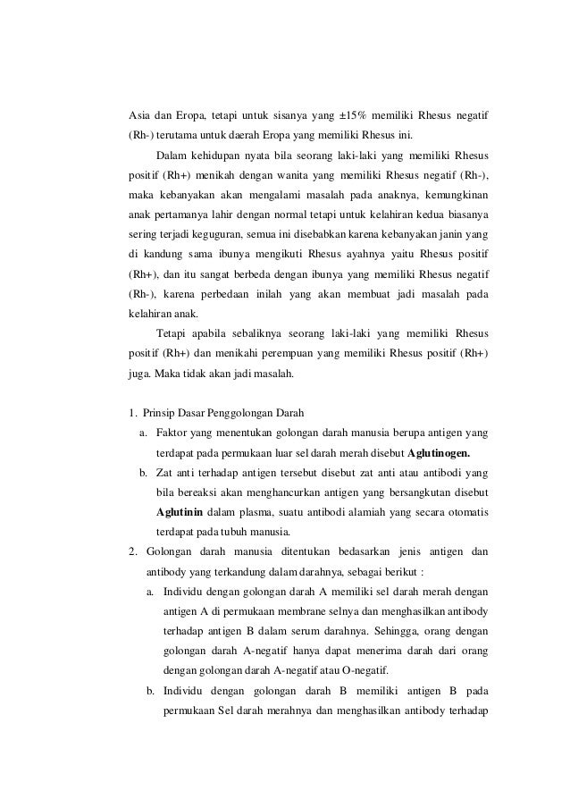 Anatomi dan fisiologi golongan darah Anatomi dan fisiologi golongan darah