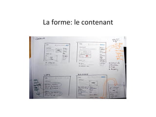 La forme: le contenant 