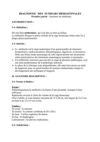 Anatomie du médiastin | PDF