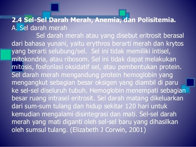 Anatomi fisiologi dalam sistem hematologi