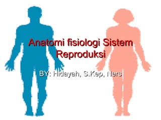 Anatomi fisiologi Sistem
     Reproduksi
  BY: Hidayah, S.Kep, Ners
 