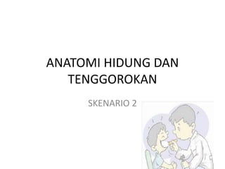 ANATOMI HIDUNG DAN
TENGGOROKAN
SKENARIO 2
 