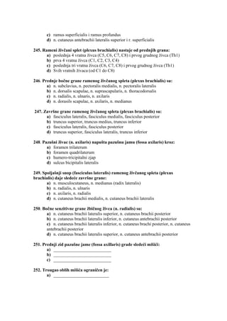 Anatomija test - copy | PDF