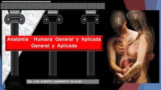 Anatomía Humana General y Aplicada
General y Aplicada
MG. LUIS ALBERTO SARMIENTO VILLALBA
 