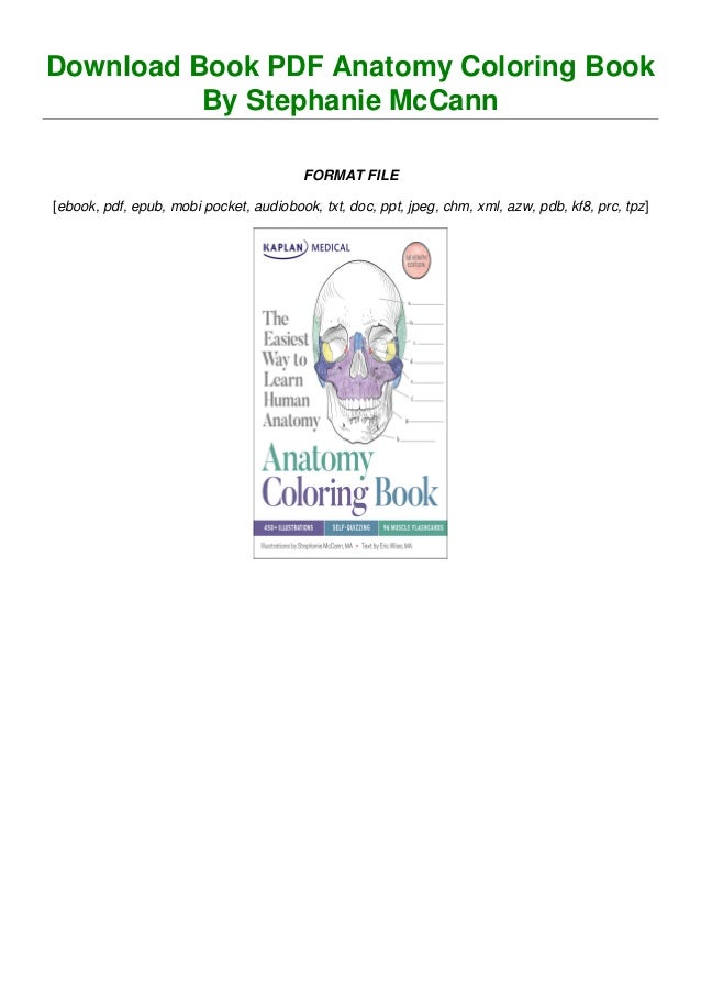 Download Download Book Pdf Anatomy Coloring Book By Stephanie Mccann