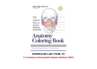 Anatomy Coloring Book (Kaplan Medical) [PDF]