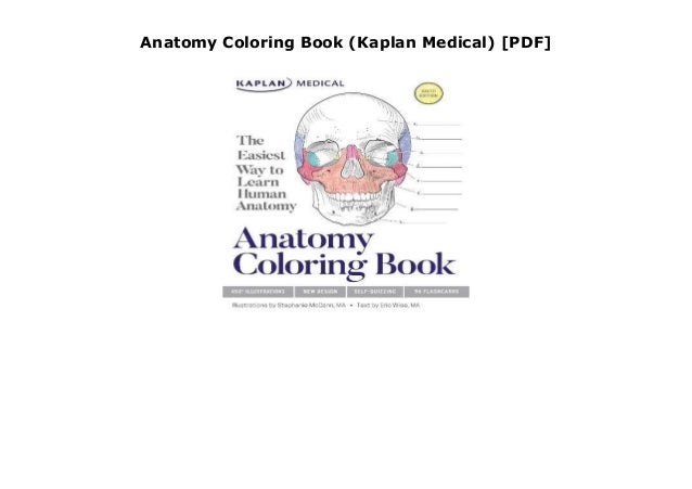 Download Anatomy Coloring Book (Kaplan Medical) PDF