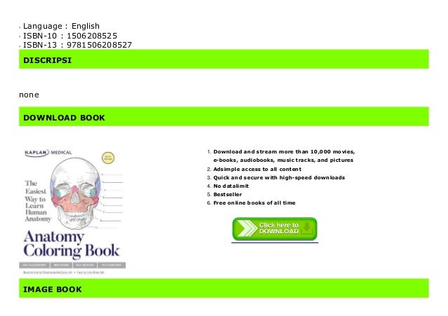 Download Pdf Anatomy Coloring Book Kaplan Medical