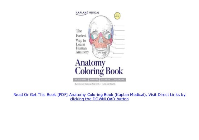 Download PDF Anatomy Coloring Book (Kaplan Medical)