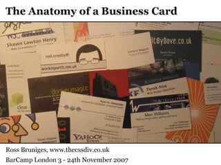 Anatomy of a Business Card