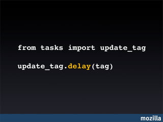 from tasks import update_tag

update_tag.delay(tag)




                          mozilla
 