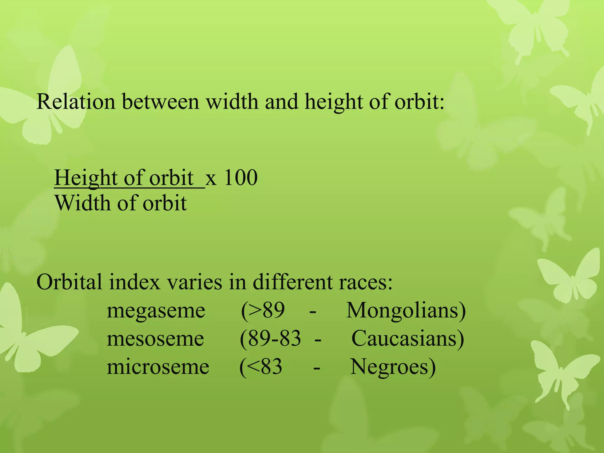 Anatomy of Eye Orbit