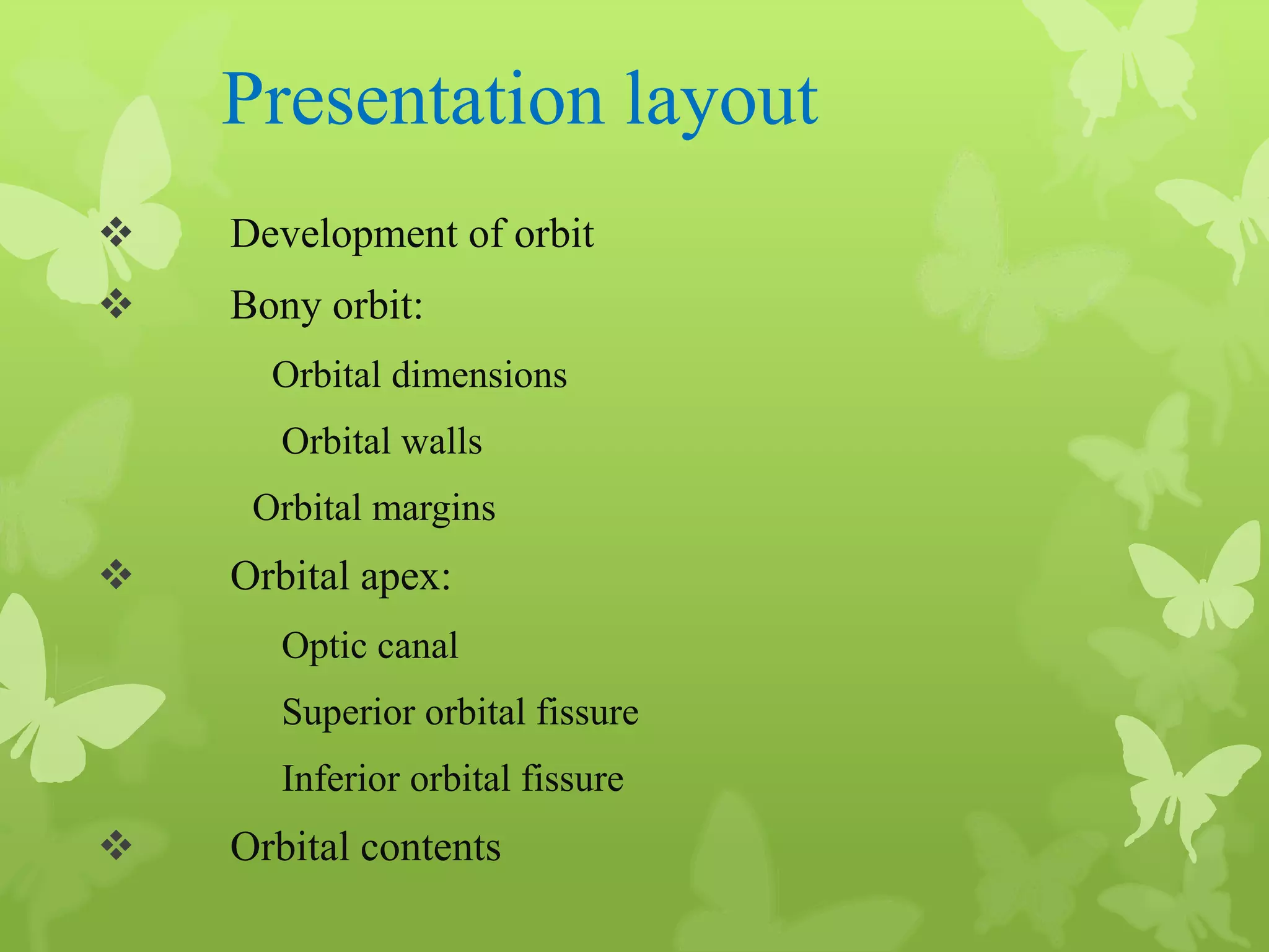Anatomy of Eye Orbit