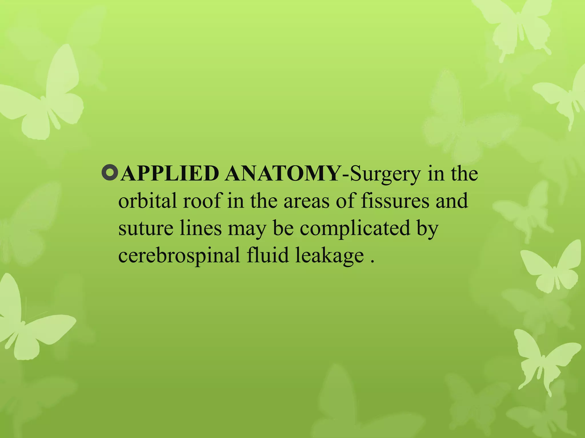 Anatomy of Eye Orbit