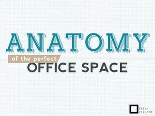 ANATOMY
of the perfect

OFFICE SPACE

 