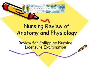 Nursing Review of Anatomy and Physiology Review for Philippine Nursing Licensure Examination 
