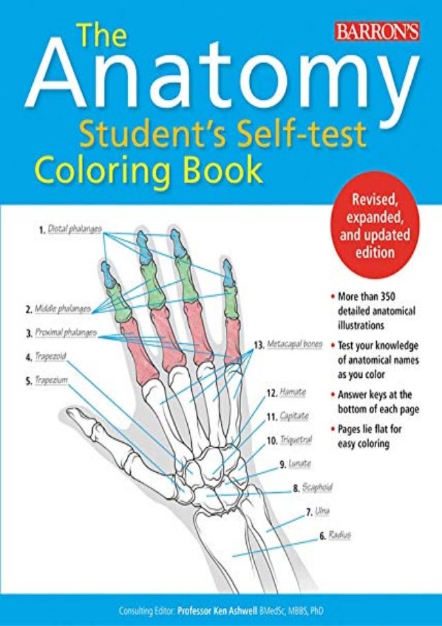 Download Kindle Anatomy Student S Self Test Coloring Book Review