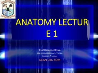 Anatomy 1.ppt introduction to anatomy ppt | PPT