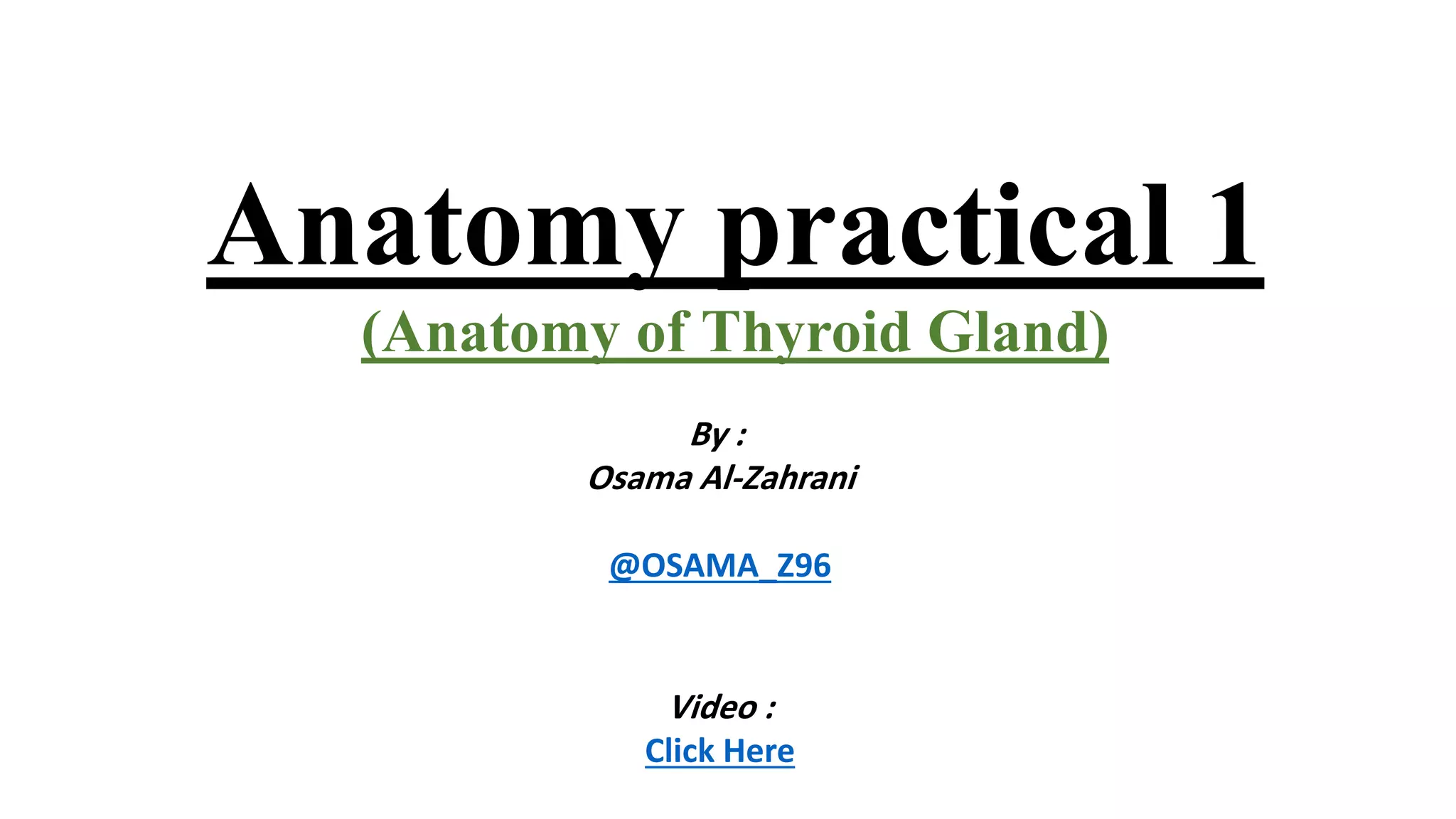 Anatomy (anatomy of thyroid gland) Biology Diagrams
