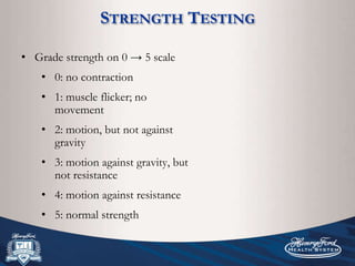 Strength Testing Numbers Anatomy and physical exam of the shoulder | PPTX