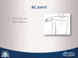 Anatomy and physical exam of the shoulder | PPTX