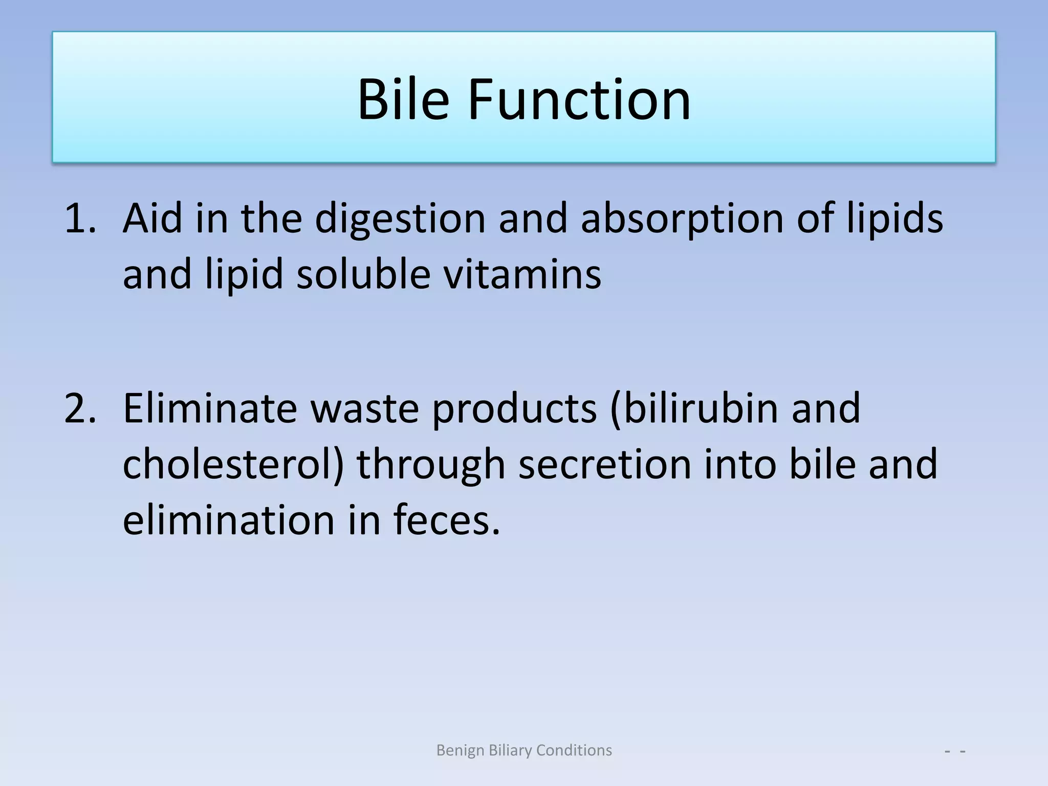 Anatomy and physiology of biliary tree | PPTX
