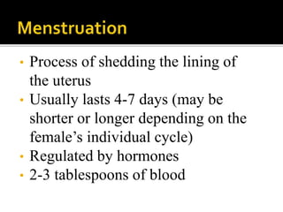 Anatomy and physiology of female reproductive system